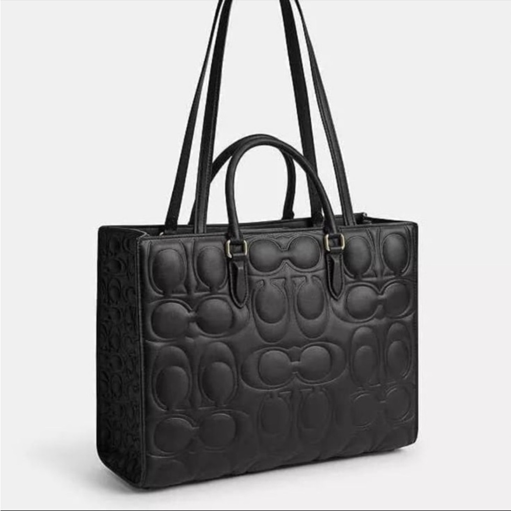Coach Maggie Tote Bag In Signature Leather  CY672🎀 - Picture 9 of 9